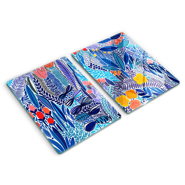 Glas Ceranfeldabdeckung Bemalte Wiese