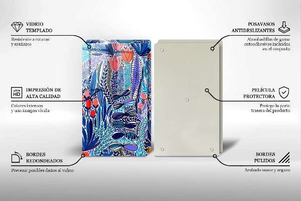 Glas Ceranfeldabdeckung Bemalte Wiese