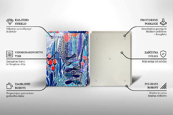Glas Ceranfeldabdeckung Bemalte Wiese