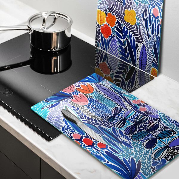 Glas Ceranfeldabdeckung Bemalte Wiese