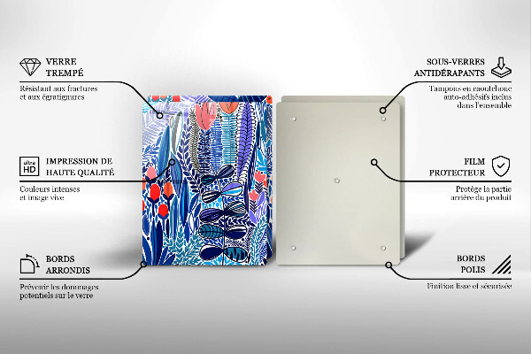 Glas Ceranfeldabdeckung Bemalte Wiese