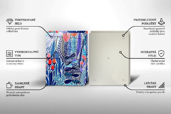 Glas Ceranfeldabdeckung Bemalte Wiese