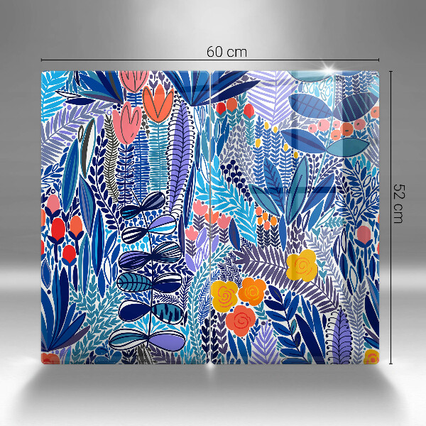 Glas Ceranfeldabdeckung Bemalte Wiese