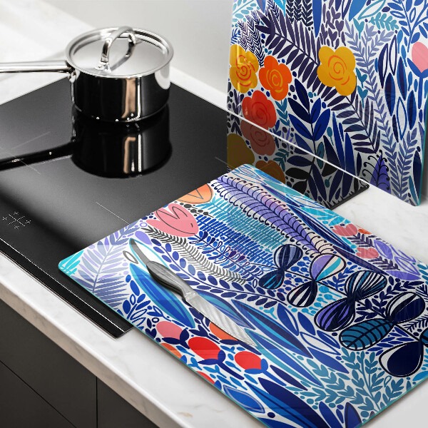 Glas Ceranfeldabdeckung Bemalte Wiese