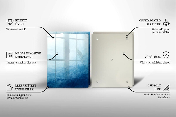Glas Herdabdeckplatte Abstrakter Hintergrund