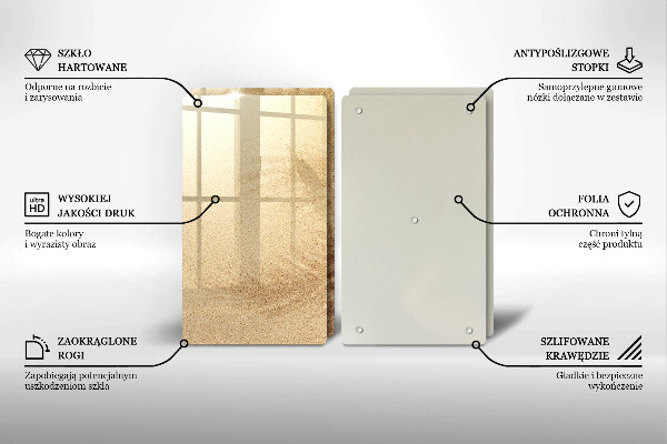 Glas Ceranfeldabdeckung Strandsandurlaub