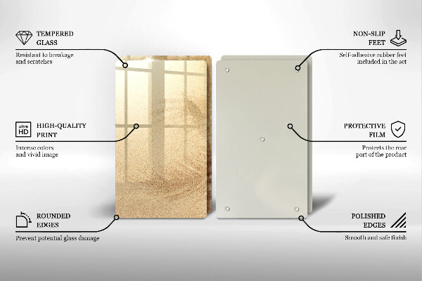 Glas Ceranfeldabdeckung Strandsandurlaub