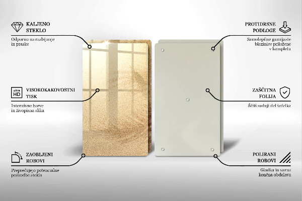 Glas Ceranfeldabdeckung Strandsandurlaub