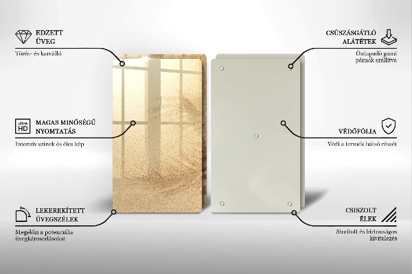 Glas Ceranfeldabdeckung Strandsandurlaub