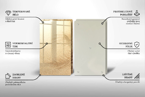 Glas Ceranfeldabdeckung Strandsandurlaub