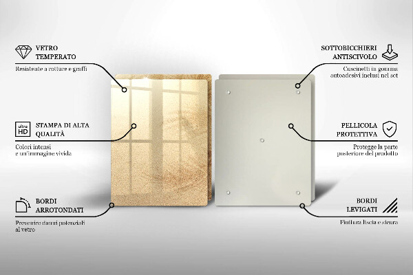 Glas Ceranfeldabdeckung Strandsandurlaub