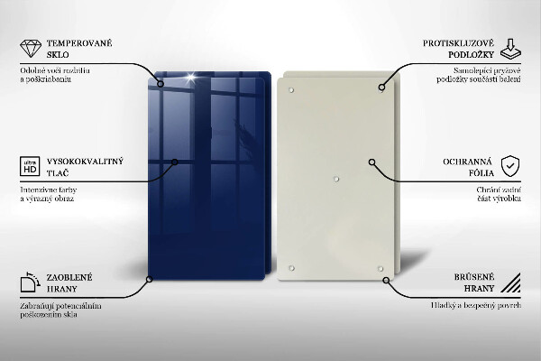 Glas Ceranfeldabdeckung Blaue Farbe