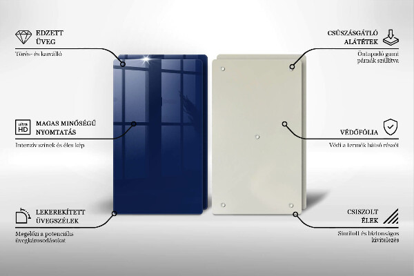 Glas Ceranfeldabdeckung Blaue Farbe