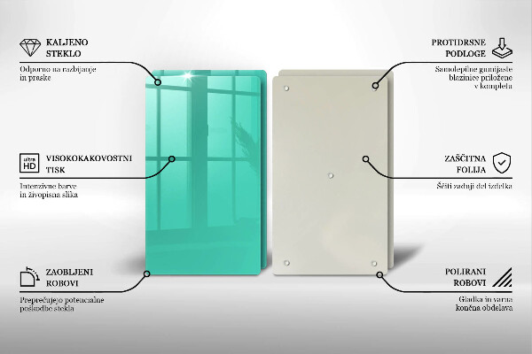 Glas Ceranfeldabdeckung Grüne Farbe