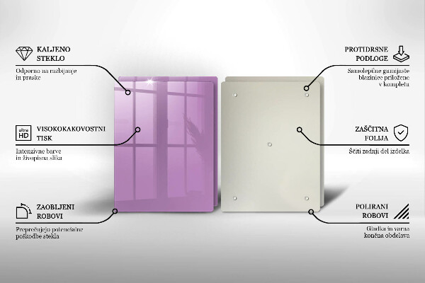 Glas Ceranfeldabdeckung Violette Farbe