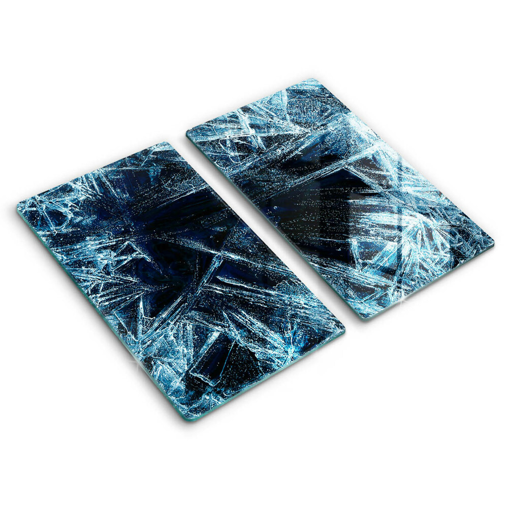 Glas Herdabdeckplatte Struktur aus scharfem Eis