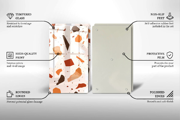 Glas Ceranfeldabdeckung Dekoratives Steinzeug