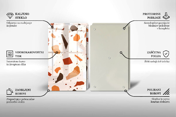 Glas Ceranfeldabdeckung Dekoratives Steinzeug