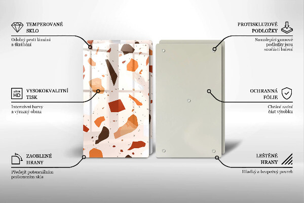 Glas Ceranfeldabdeckung Dekoratives Steinzeug