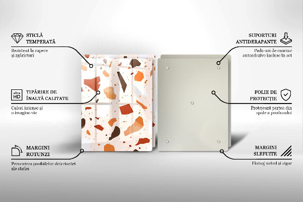 Glas Ceranfeldabdeckung Dekoratives Steinzeug