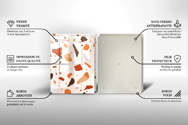 Glas Ceranfeldabdeckung Dekoratives Steinzeug
