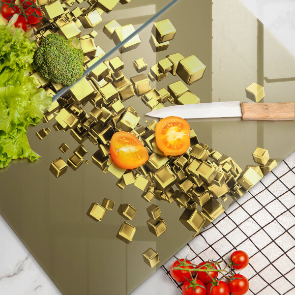 Glas Herdabdeckplatte Abstrakte 3D-Geometrie