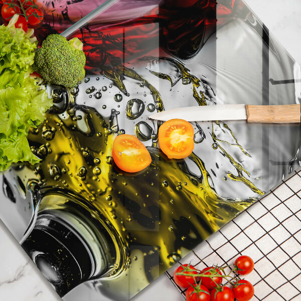 Glas Herdabdeckplatte Gläser Wein