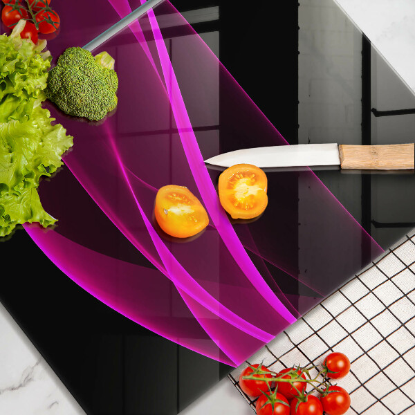 Glas Herdabdeckplatte Rosa Abstraktion