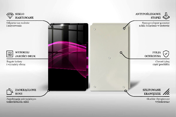 Glas Herdabdeckplatte Rosa Abstraktion