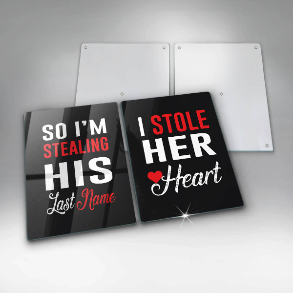 Glas Herdabdeckplatte Inschrift Satz Muster