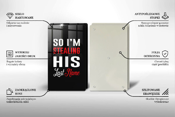 Glas Herdabdeckplatte Inschrift Satz Muster