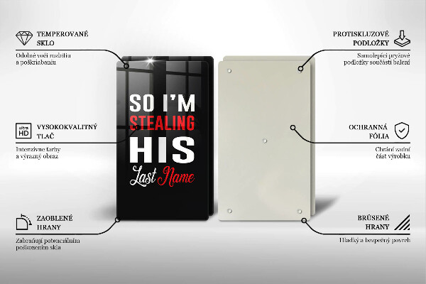 Glas Herdabdeckplatte Inschrift Satz Muster