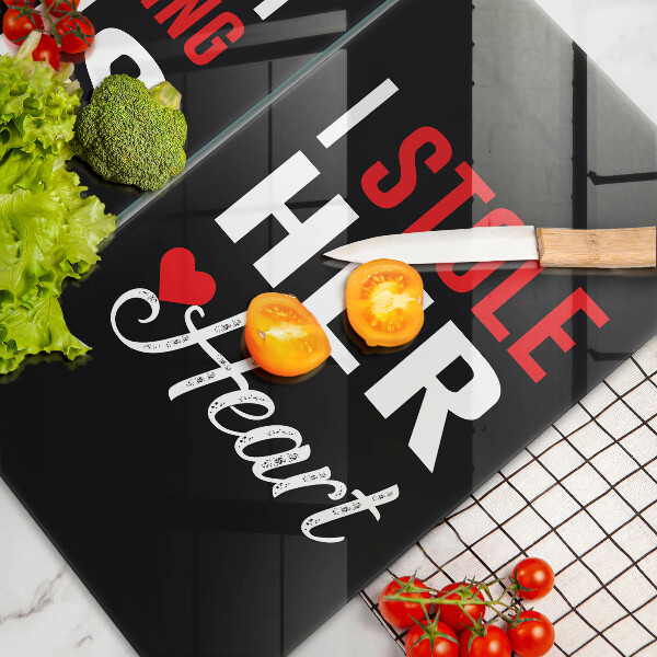 Glas Herdabdeckplatte Inschrift Satz Muster