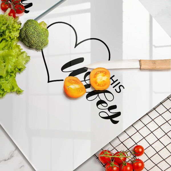 Glas Ceranfeldabdeckung Inschrift Satz Muster