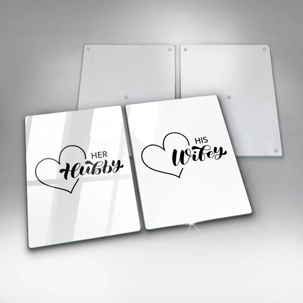 Glas Ceranfeldabdeckung Inschrift Satz Muster