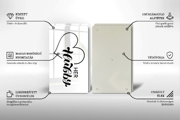 Glas Ceranfeldabdeckung Inschrift Satz Muster
