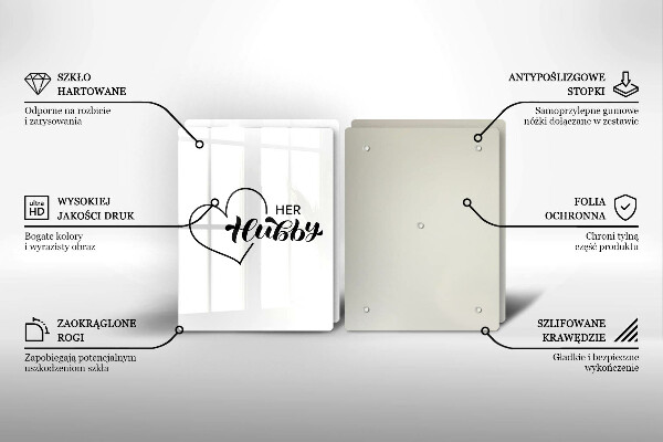 Glas Ceranfeldabdeckung Inschrift Satz Muster