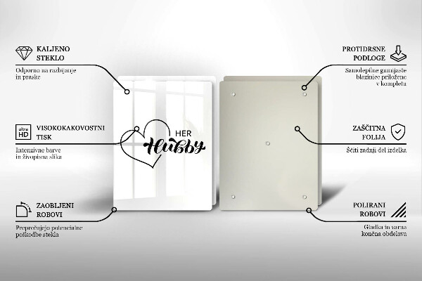 Glas Ceranfeldabdeckung Inschrift Satz Muster