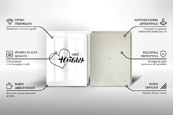 Glas Ceranfeldabdeckung Inschrift Satz Muster