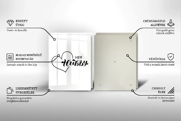 Glas Ceranfeldabdeckung Inschrift Satz Muster