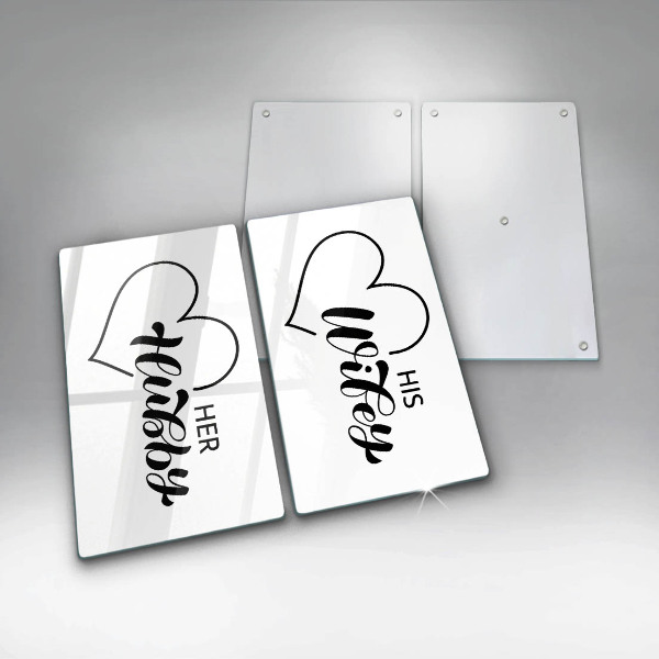 Glas Ceranfeldabdeckung Inschrift Satz Muster