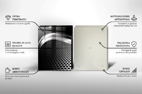 Glas Ceranfeldabdeckung Metallstruktur