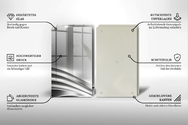 Glas Ceranfeldabdeckung Metallstruktur