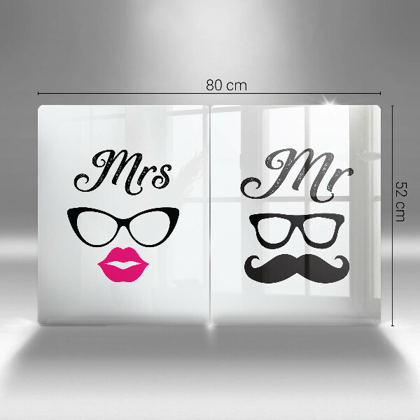 Glas Ceranfeldabdeckung Mrs Mr