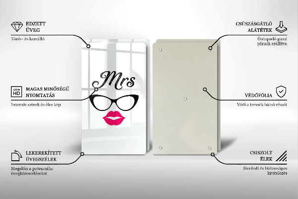 Glas Ceranfeldabdeckung Mrs Mr