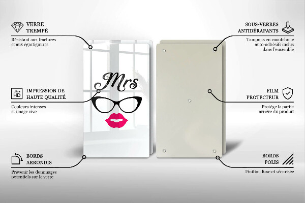 Glas Ceranfeldabdeckung Mrs Mr