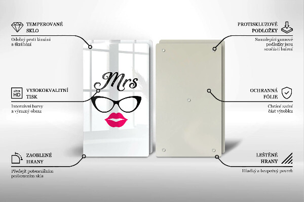 Glas Ceranfeldabdeckung Mrs Mr