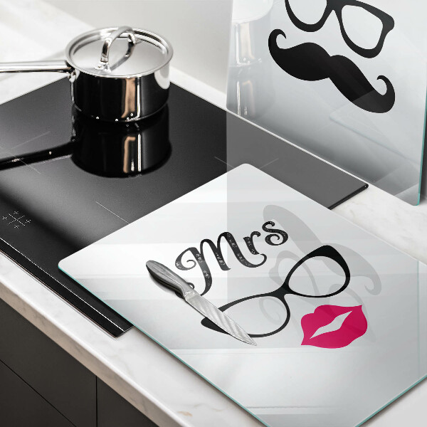 Glas Ceranfeldabdeckung Mrs Mr