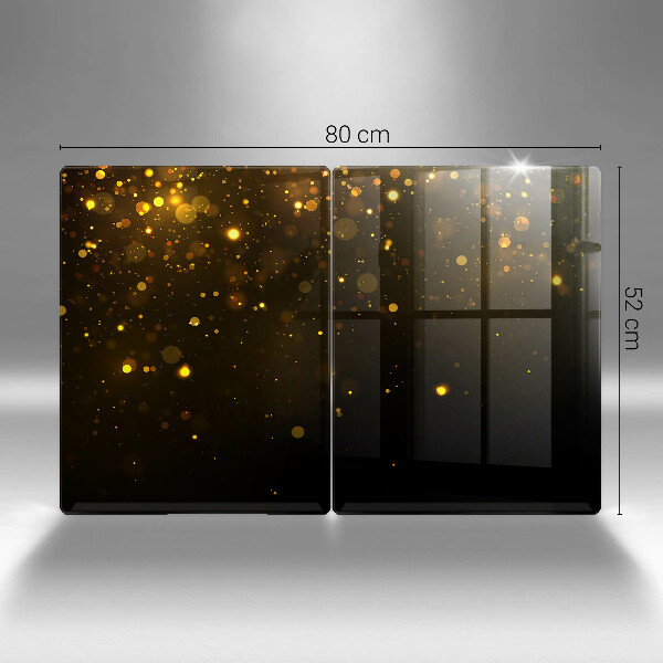 Glas Ceranfeldabdeckung Goldglitter