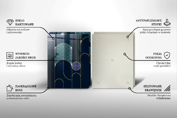 Glas Herdabdeckplatte Abstraktes Thema